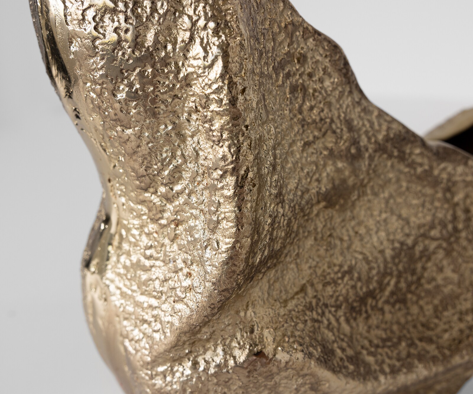 Vaas Grotta B31 x D20 x H34 cm Aluminium Champagner Handgemaakt 6