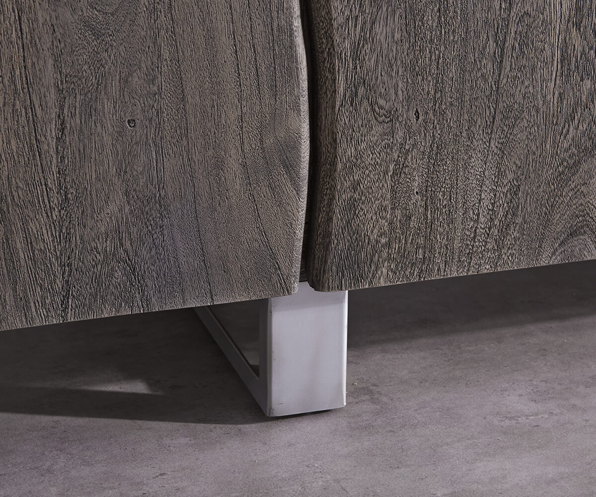 Dressoir Live-Edge 220 cm massief acacia platina 6 deuren 4