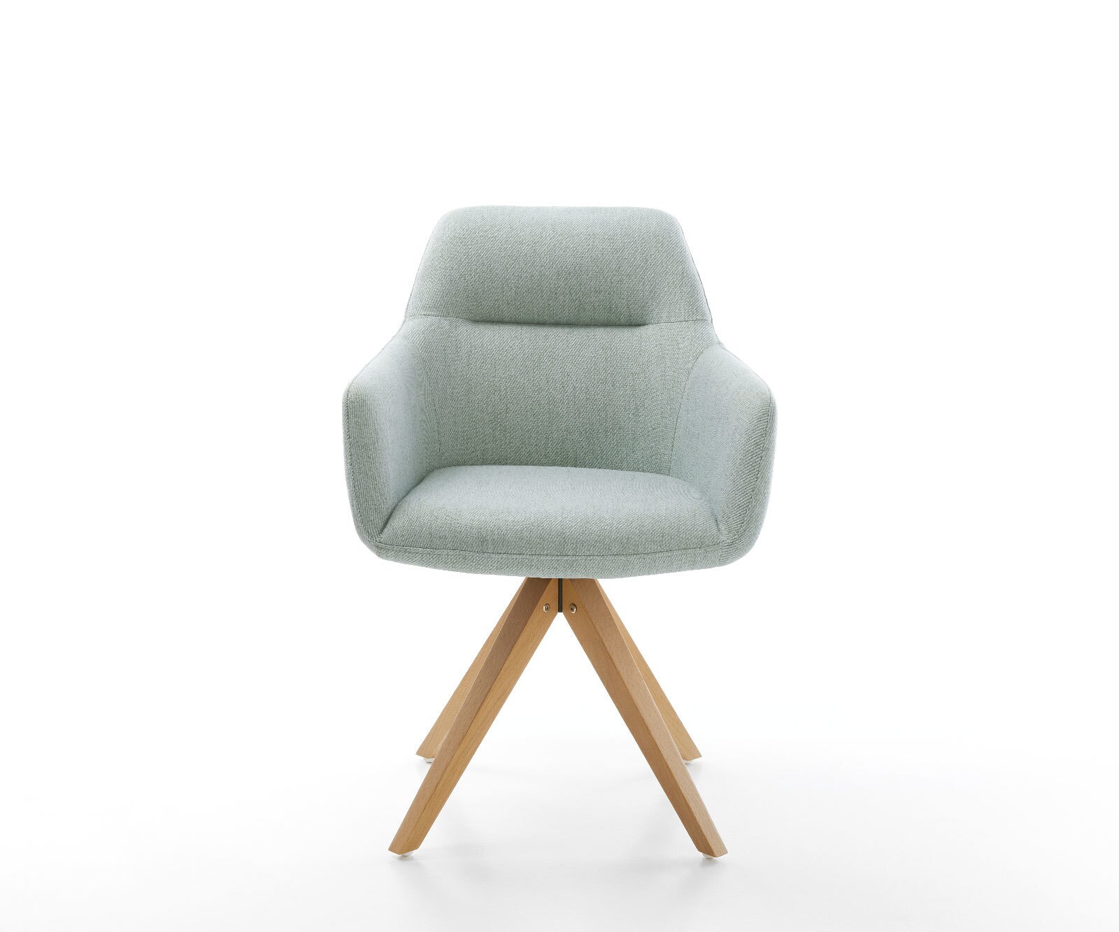 Eetkamerstoel Pejo-Flex stripes mint houten frame hoekig natuur pocketveer kern 1 Eetkamerstoel Pejo-Flex stripes mint houten frame hoekig natuur pocketveer kern 1