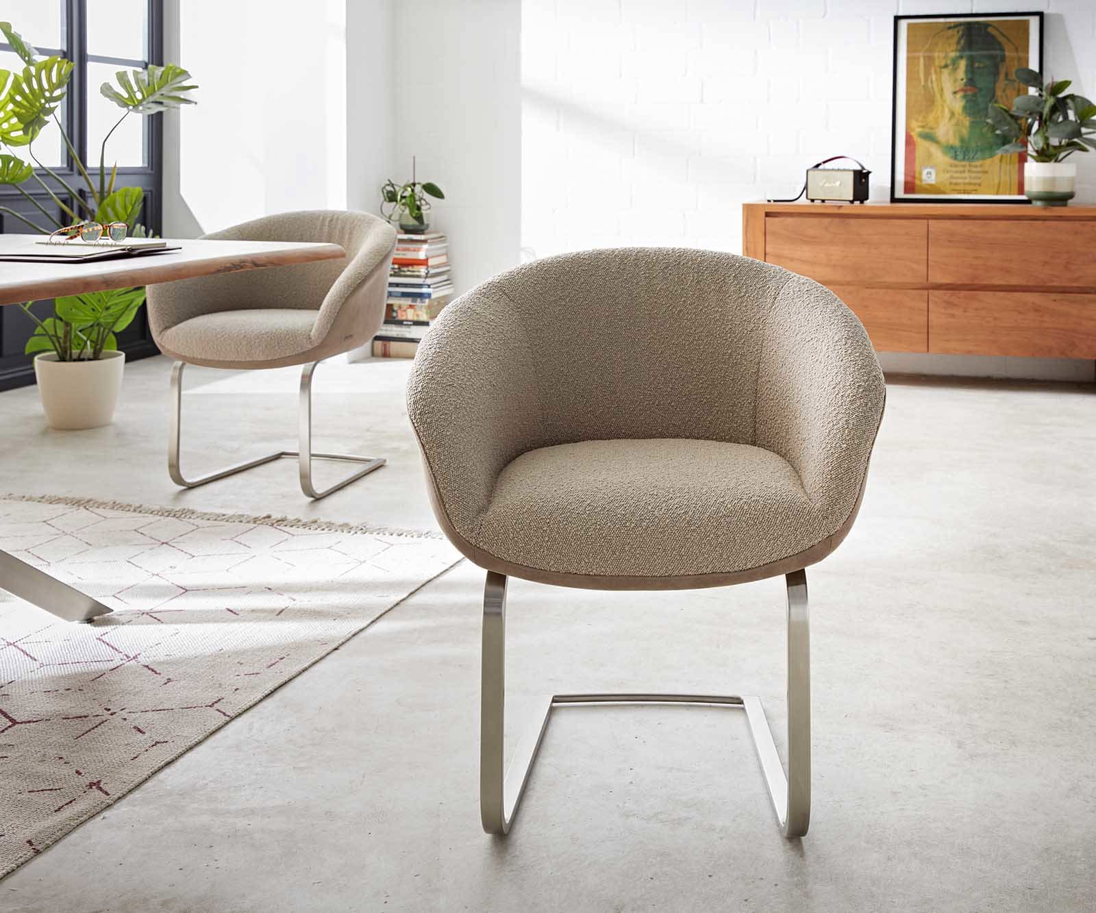 Sledemodel Vinka-Flex met armleuning materiaalmix mud sledemodel vlak roestvrij staal pocketveer kern 1 Sledemodel Vinka-Flex met armleuning materiaalmix mud sledemodel vlak roestvrij staal pocketveer kern 1