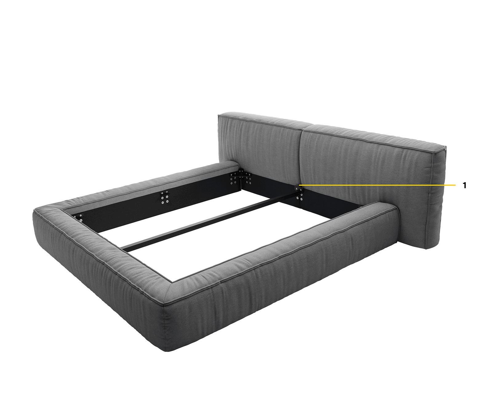 Coperti gestoffeerd bedframe 5