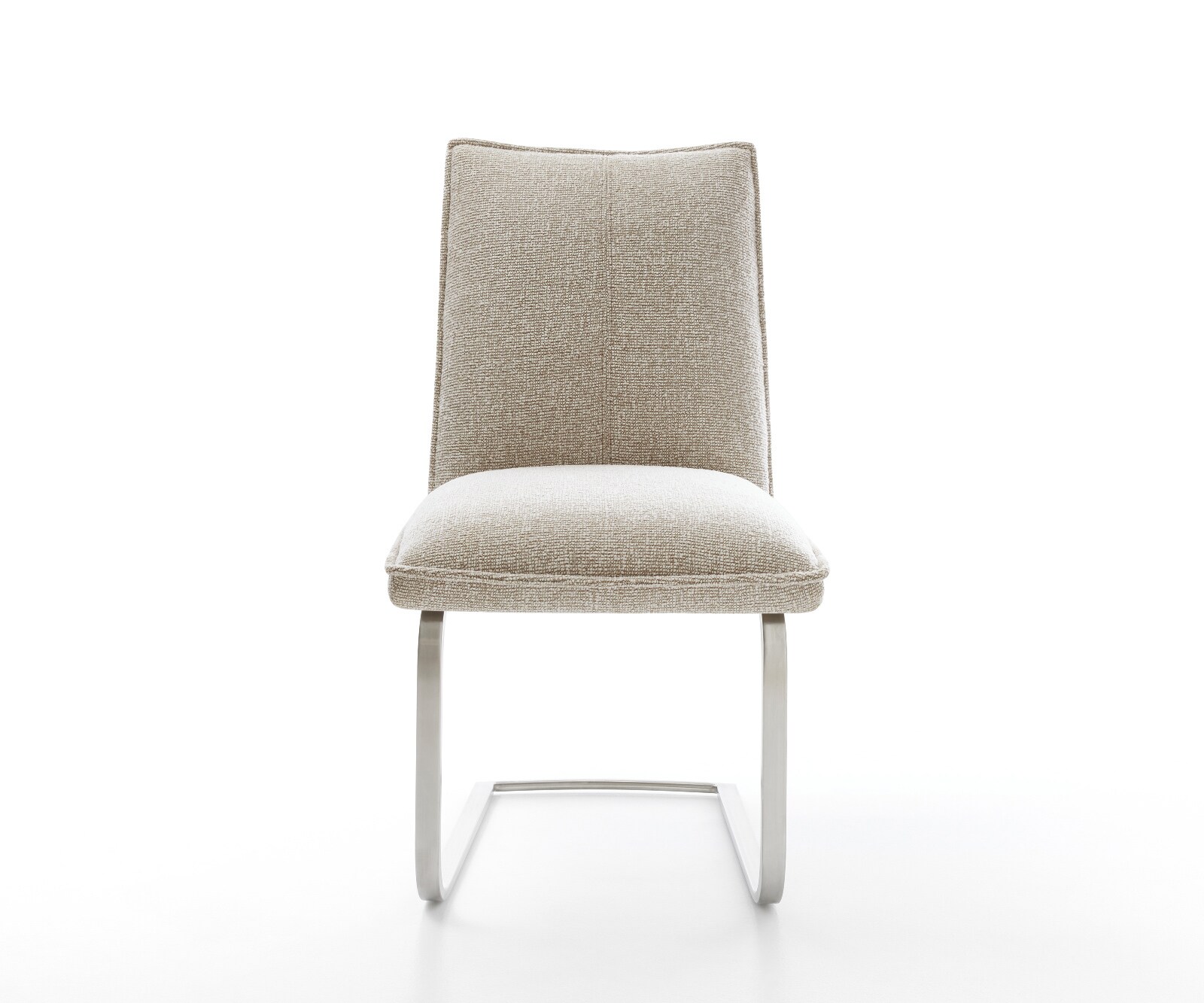 Sledemodel Lelio-Flex geweven stof beige sledemodel vlak roestvrij staal pocketveer kern 2