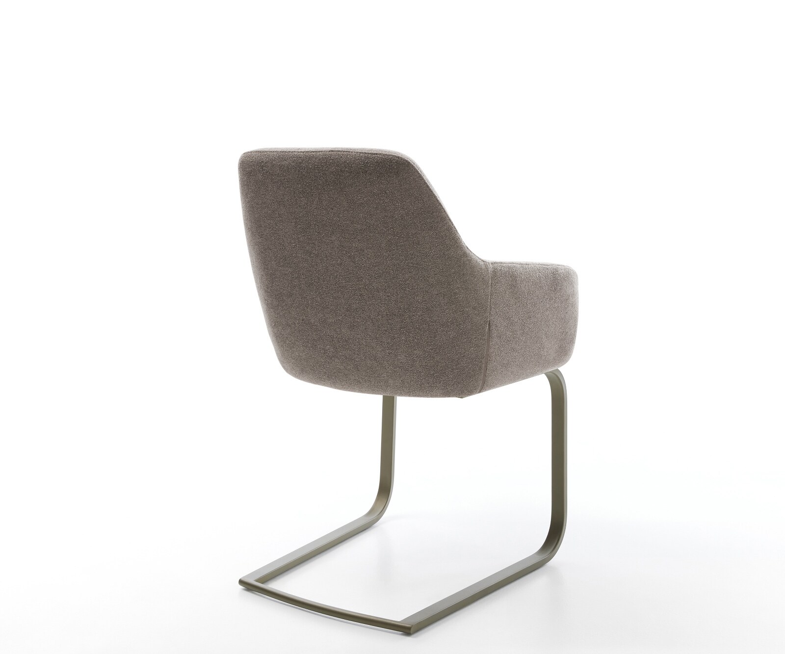 Sledemodel Pejo-Flex zachte stof met structuur taupe sledemodel vlak afwerking met titanium pocketveer kern 4