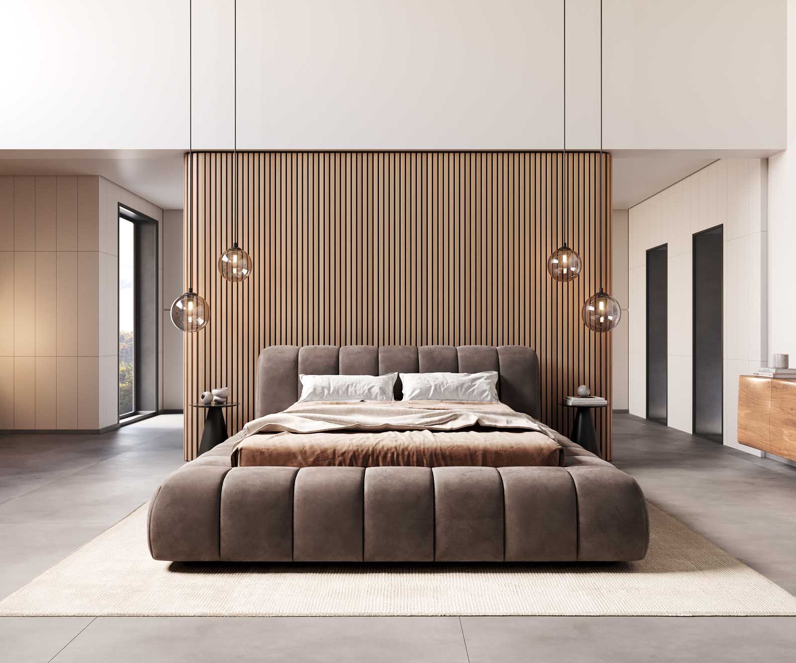 Bedombouw Cutio 140x200 cm microvezel taupe vintage 1