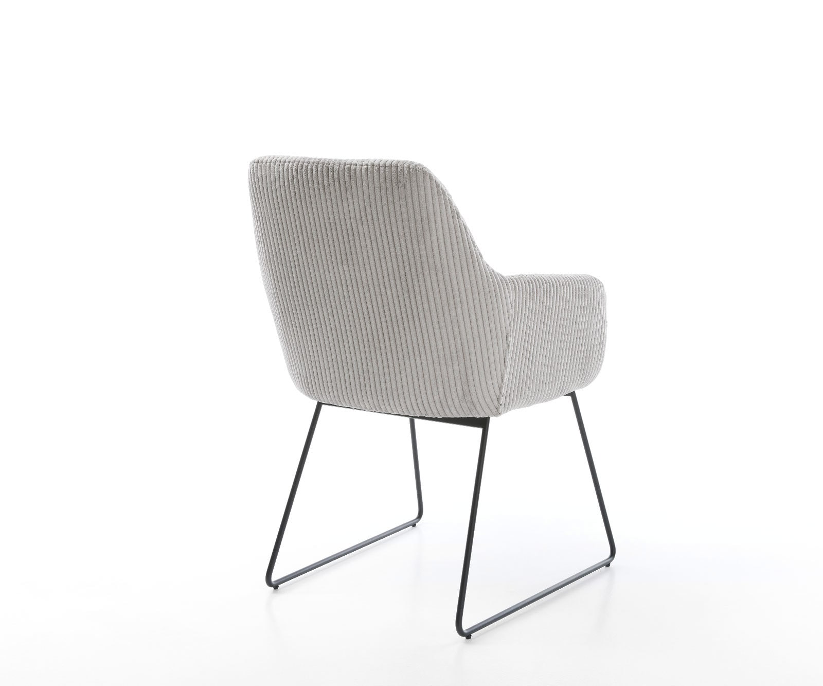 Eetkamerstoel Pejo-Flex koord zilver grijs slipframe zwart pocketveer kern 5