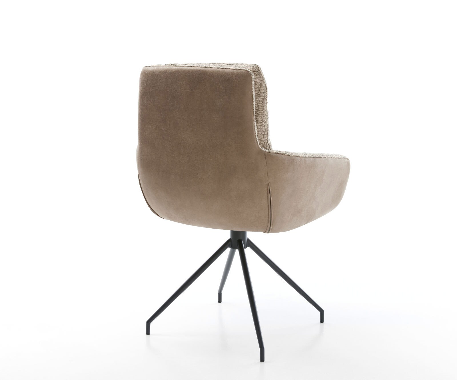 Draaistoel Abelia-Flex met armleuning materiaalmix mud kruisframe conisch zwart 180° draaibaar 4 Draaistoel Abelia-Flex met armleuning materiaalmix mud kruisframe conisch zwart 180° draaibaar 4