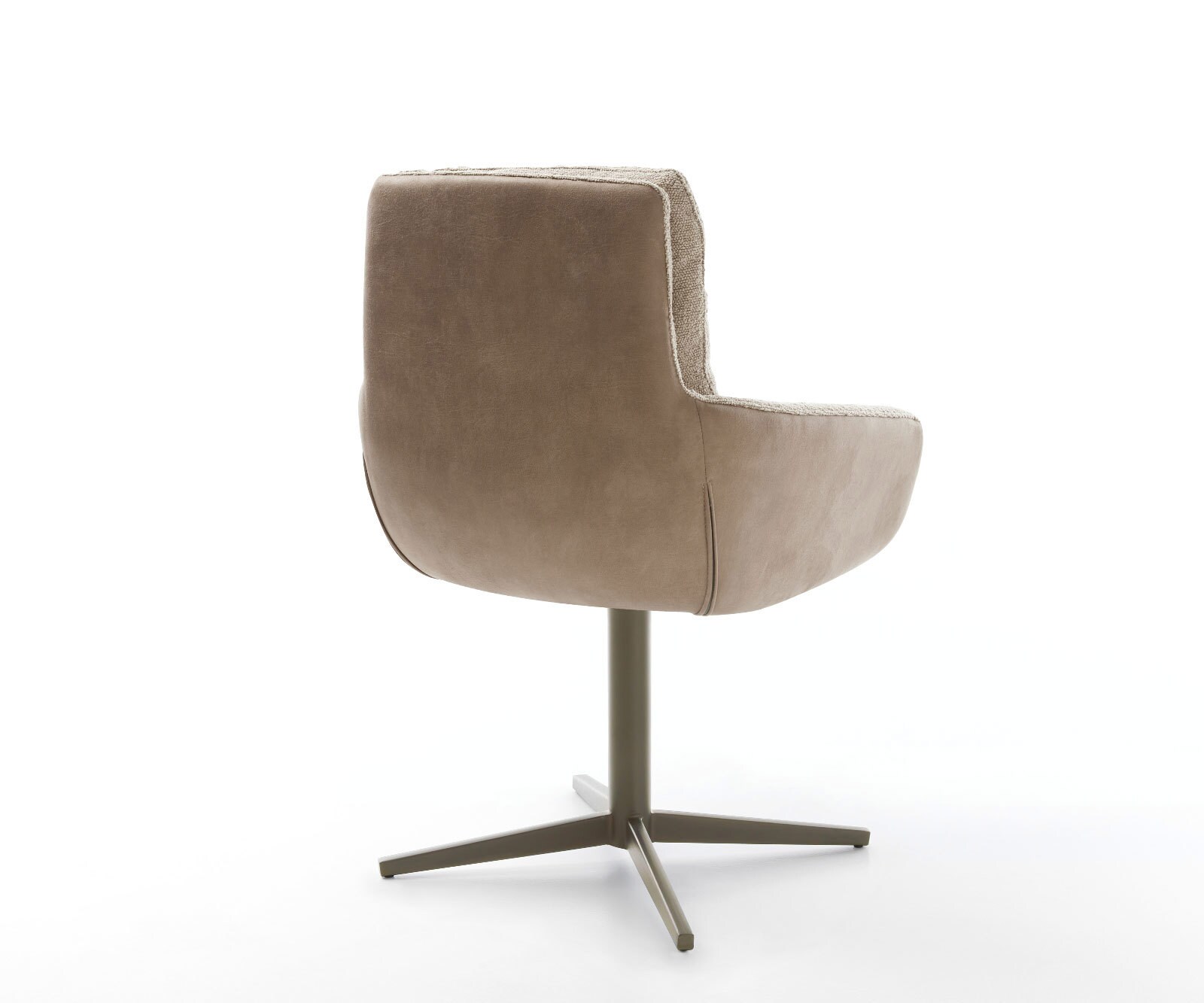 Draaistoel Abelia-Flex met armleuning materiaalmix mud kruispoot afwerking met titanium 360° draaibaar 5