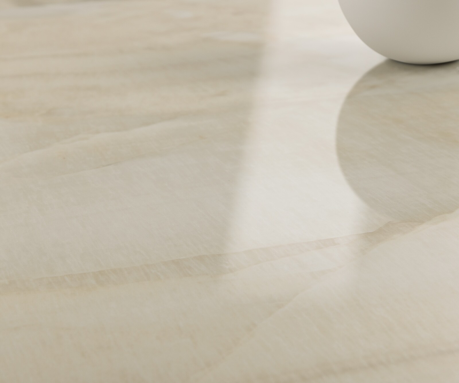 Eetkamertafel Edge ovaal 220x120 keramiek Iris FMG Onice Oro Lucidato natuur​ Zenthara hoekig roestvrij staal 5