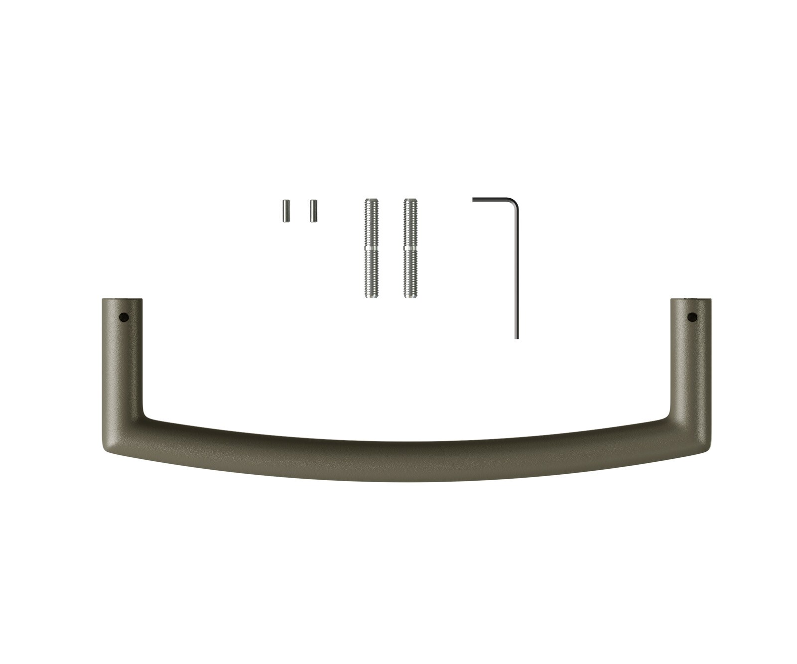 Stoelgreep Flex-vlak metaal effectlak titanium 2
