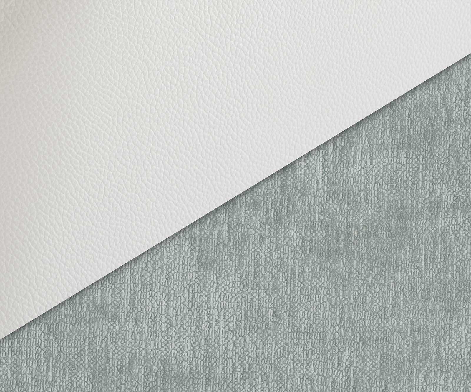 Sledemodel Luan-Flex met armleuning materiaalmix echt leer wit-pastelblauw sledemodel vlak wit 2 Sledemodel Luan-Flex met armleuning materiaalmix echt leer wit-pastelblauw sledemodel vlak wit 2