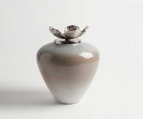 Vaas Florena B29 x D29 x H35 cm Glas Mokka Opal Handgemaakt