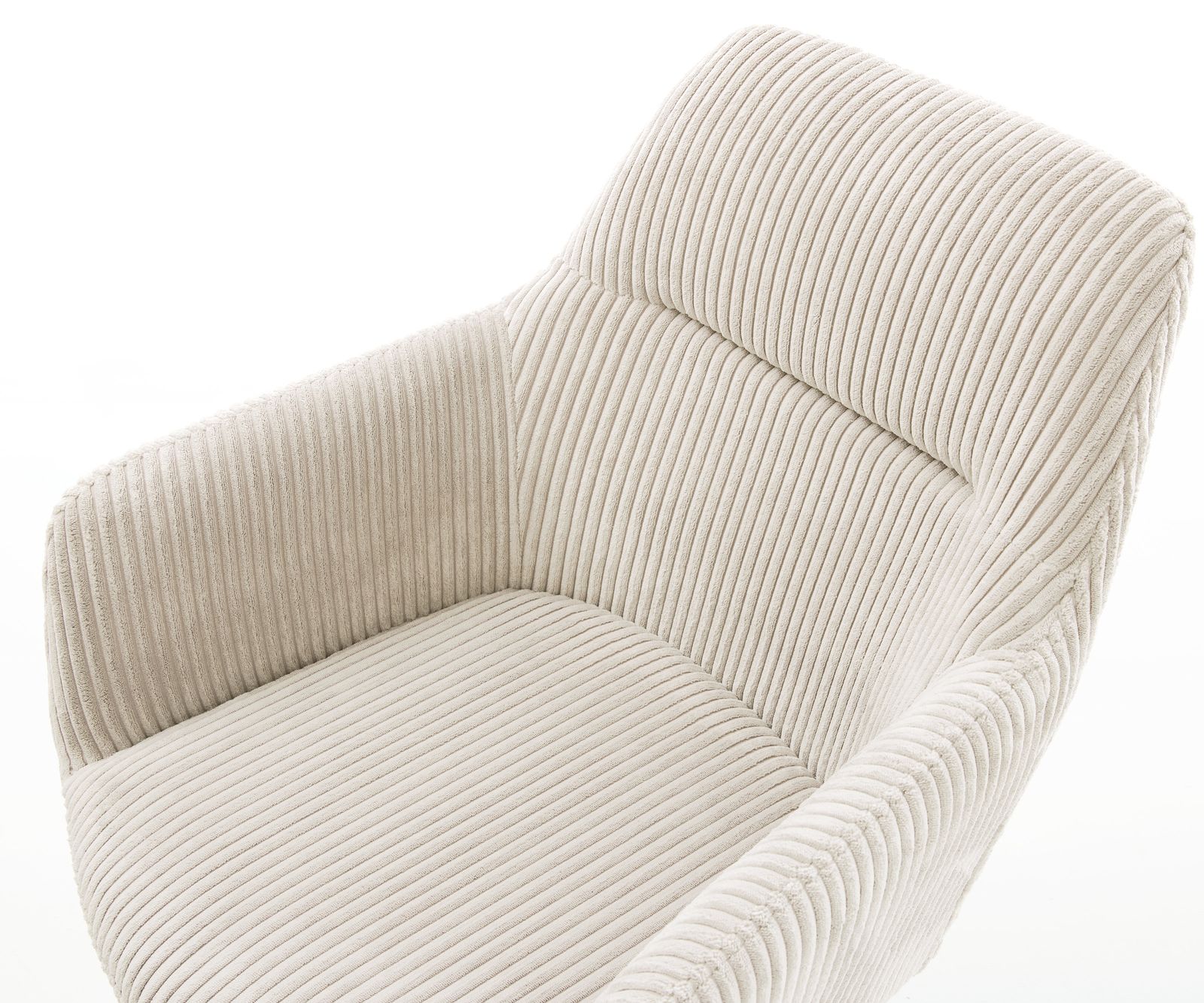 Draaistoel Pejo-Flex koord beige kruisframe breed roestvrij staal 360° draaibaar rocker-functie pocketveer kern 3 Draaistoel Pejo-Flex koord beige kruisframe breed roestvrij staal 360° draaibaar rocker-functie pocketveer kern 3