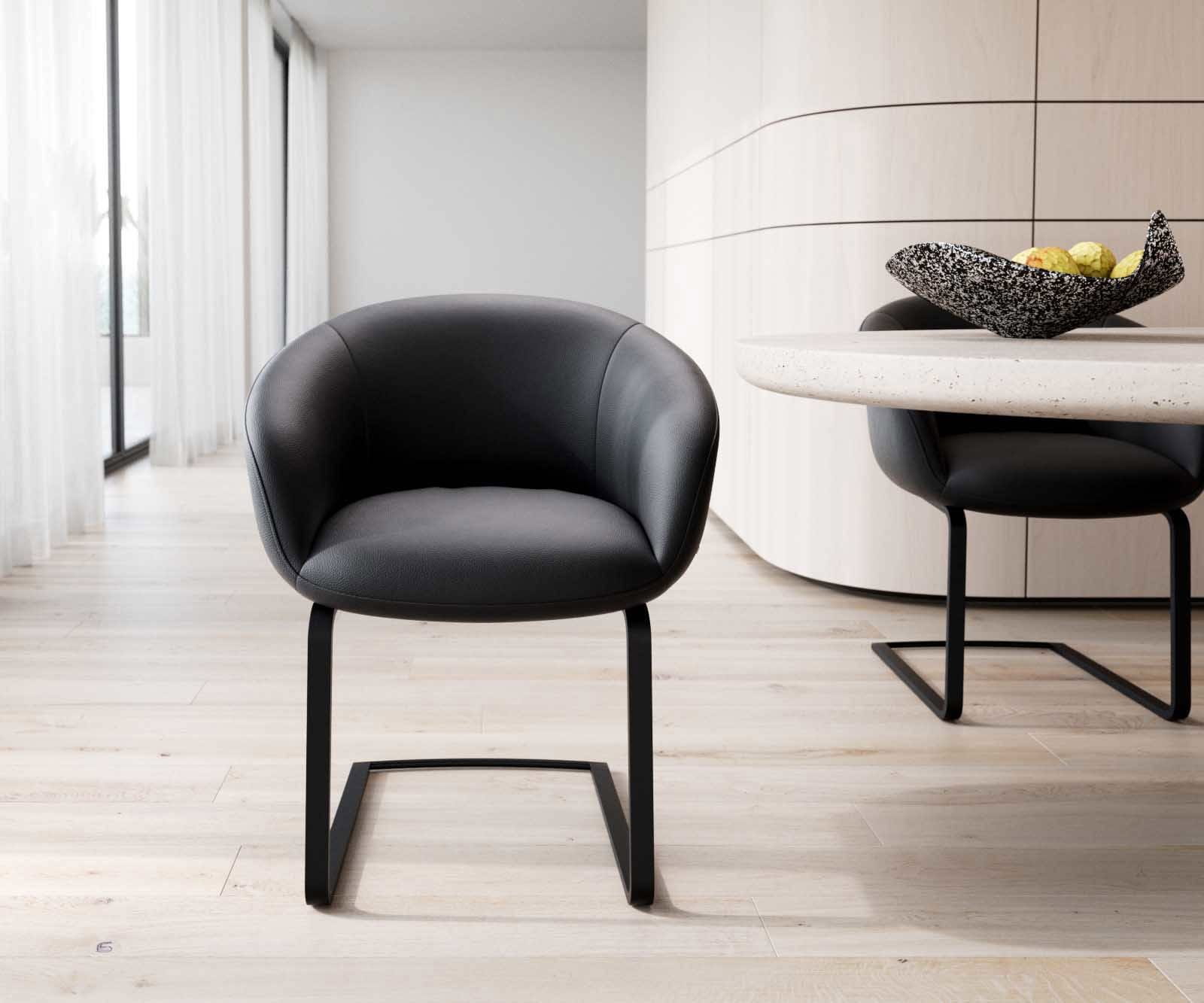 Sledemodel Vinka-Flex met armleuning echt leer zwart sledemodel vlak zwart pocketveer kern 1 Sledemodel Vinka-Flex met armleuning echt leer zwart sledemodel vlak zwart pocketveer kern 1