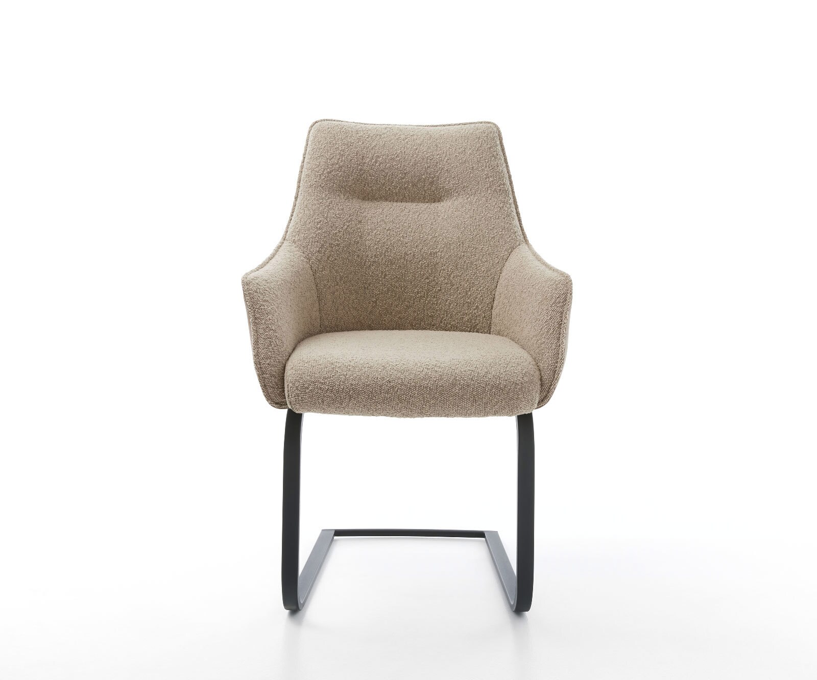 Sledemodel Alja-Flex met armleuning materiaalmix mud sledemodel vlak zwart pocketveer kern 2