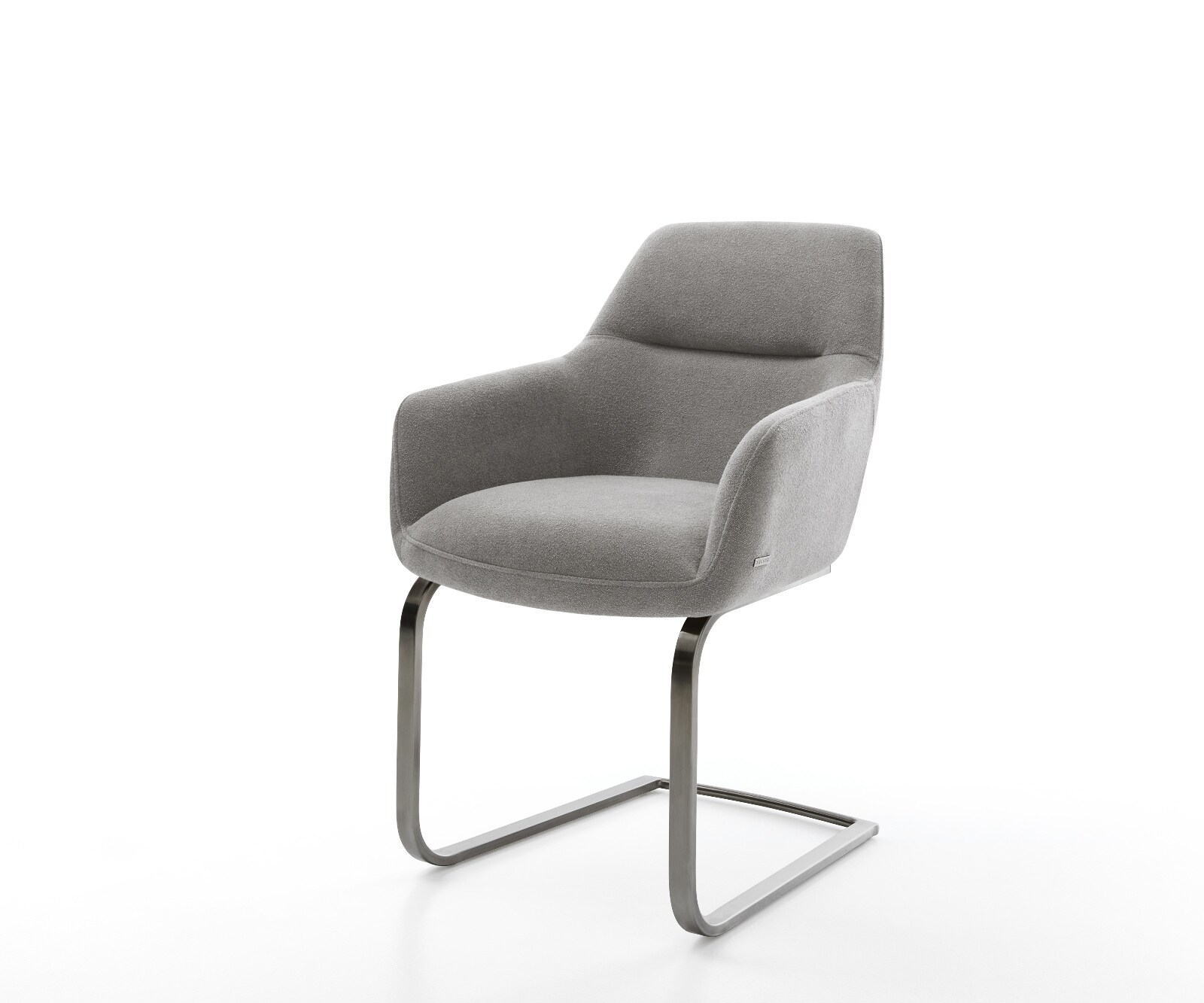 Sledemodel Pejo-Flex zachte stof met structuur grijs sledemodel vlak grafiet pocketveer kern 1