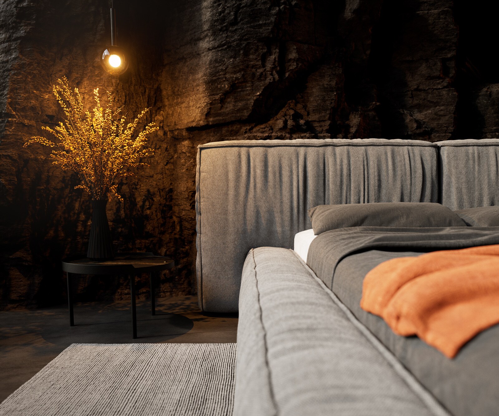 Bedframe Coperti 140x200 cm microvezel grijs 5