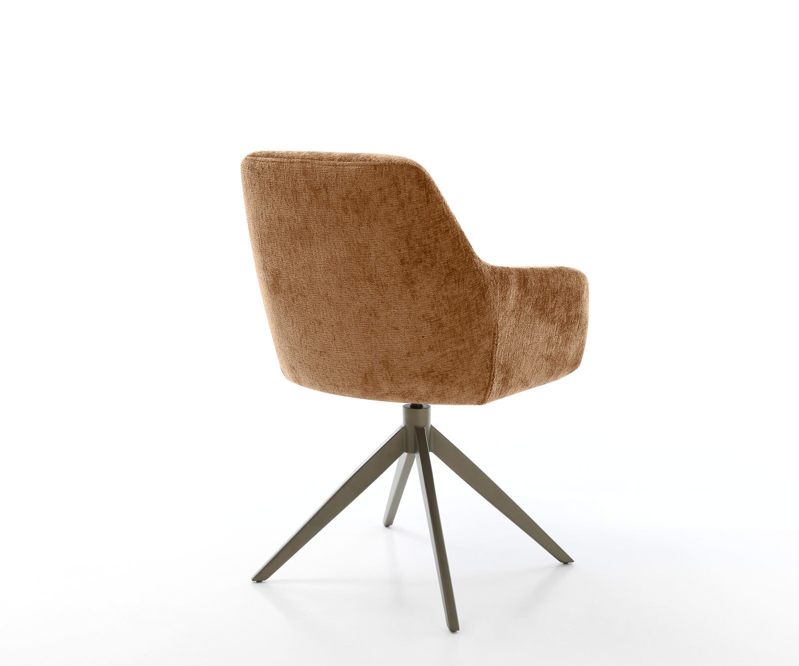 Draaistoel Pejo-Flex chenille Roest kruisframe breed afwerking met titanium 360° draaibaar rocker-functie pocketveer kern 4