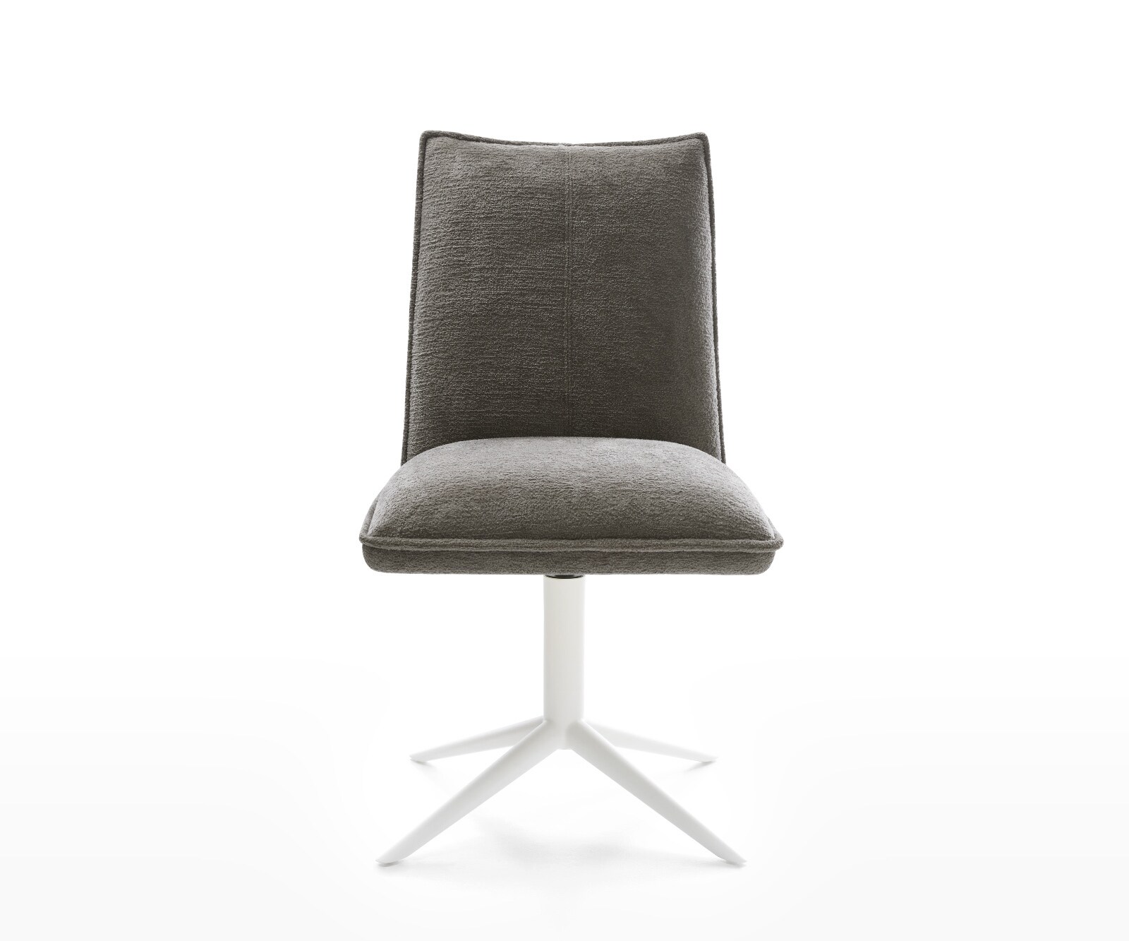 Draaistoel Lelio-Flex bouclé zacht mud kruispoot wit 360° draaibaar rocker-functie pocketveer kern 1