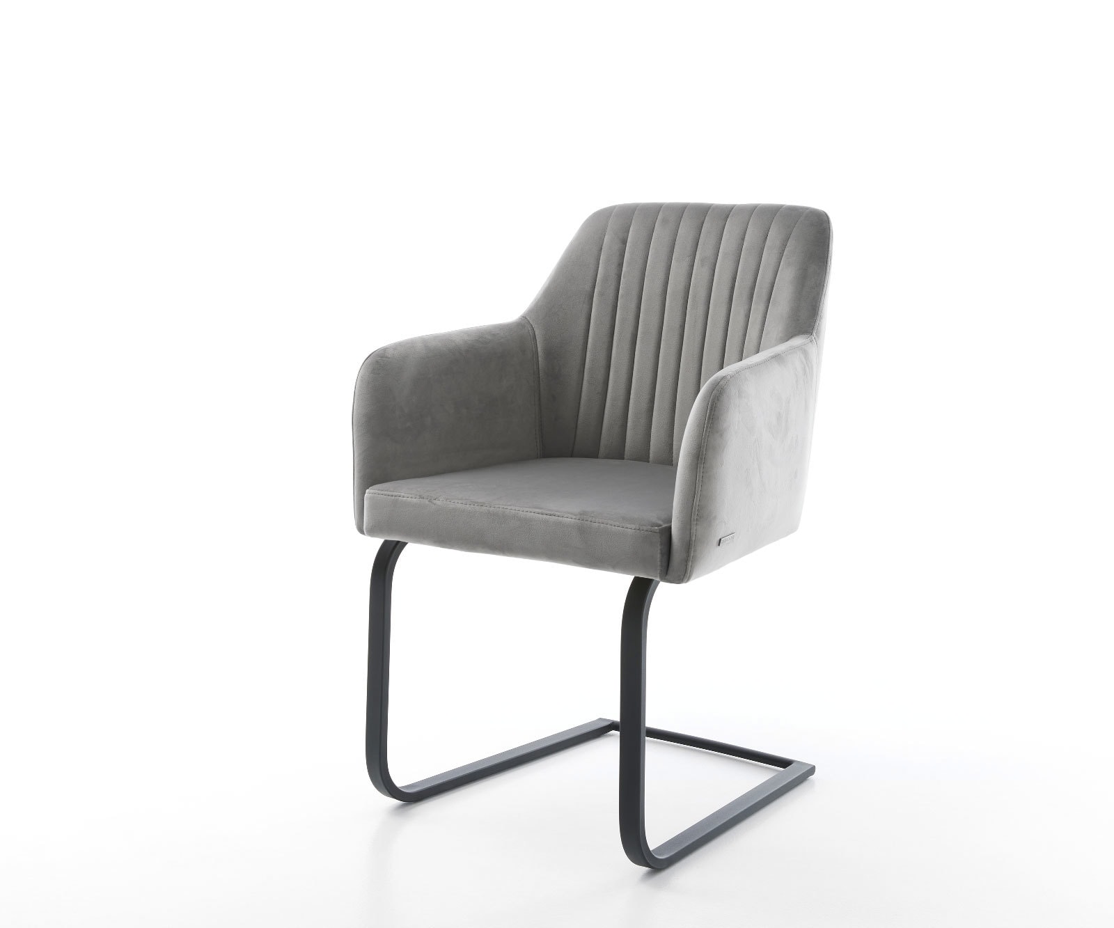 Sledemodel Greg-Flex fluweel grijs sledemodel vlak zwart pocketveer kern Sledemodel Greg-Flex fluweel grijs sledemodel vlak zwart pocketveer kern