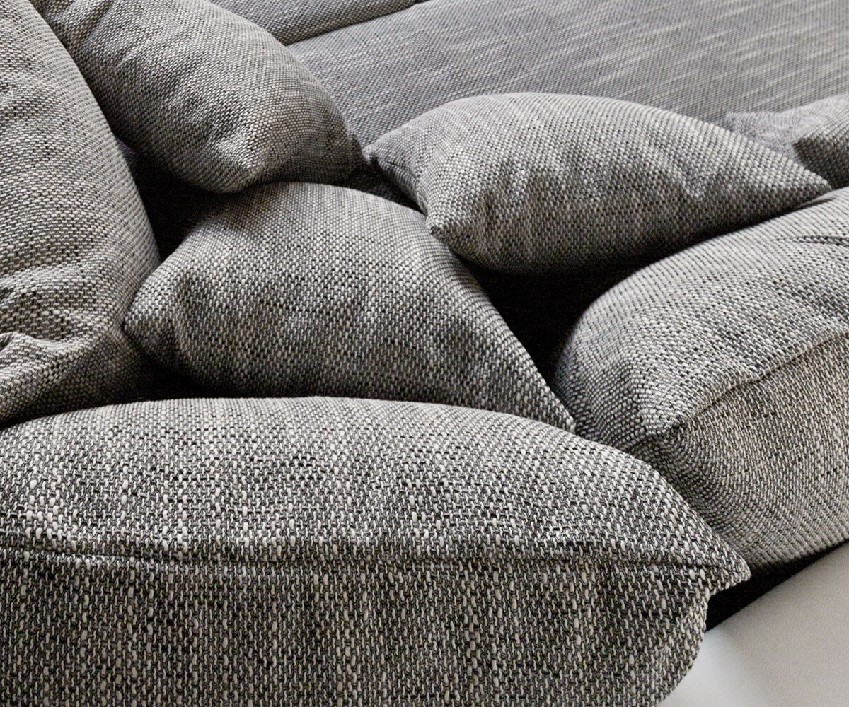 Hoekbank Clovis wit lichtgrijs module-bank armleuning ottomane Links 4