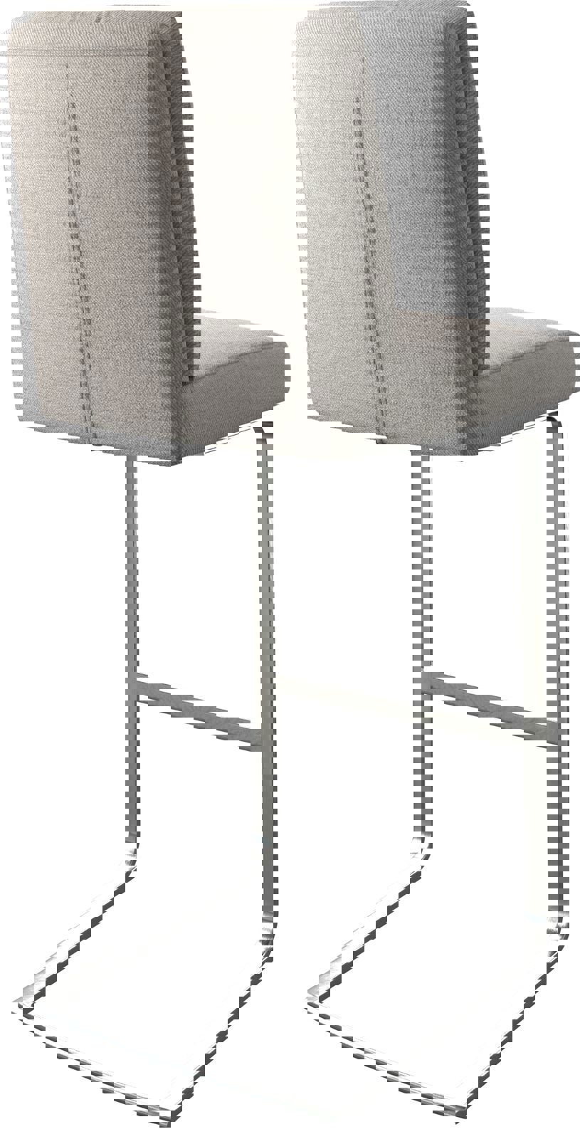 Barstoel Pela-Flex stripes lichtgrijs sledestoel vlak roestvrij staal 4 Barstoel Pela-Flex stripes lichtgrijs sledestoel vlak roestvrij staal 4