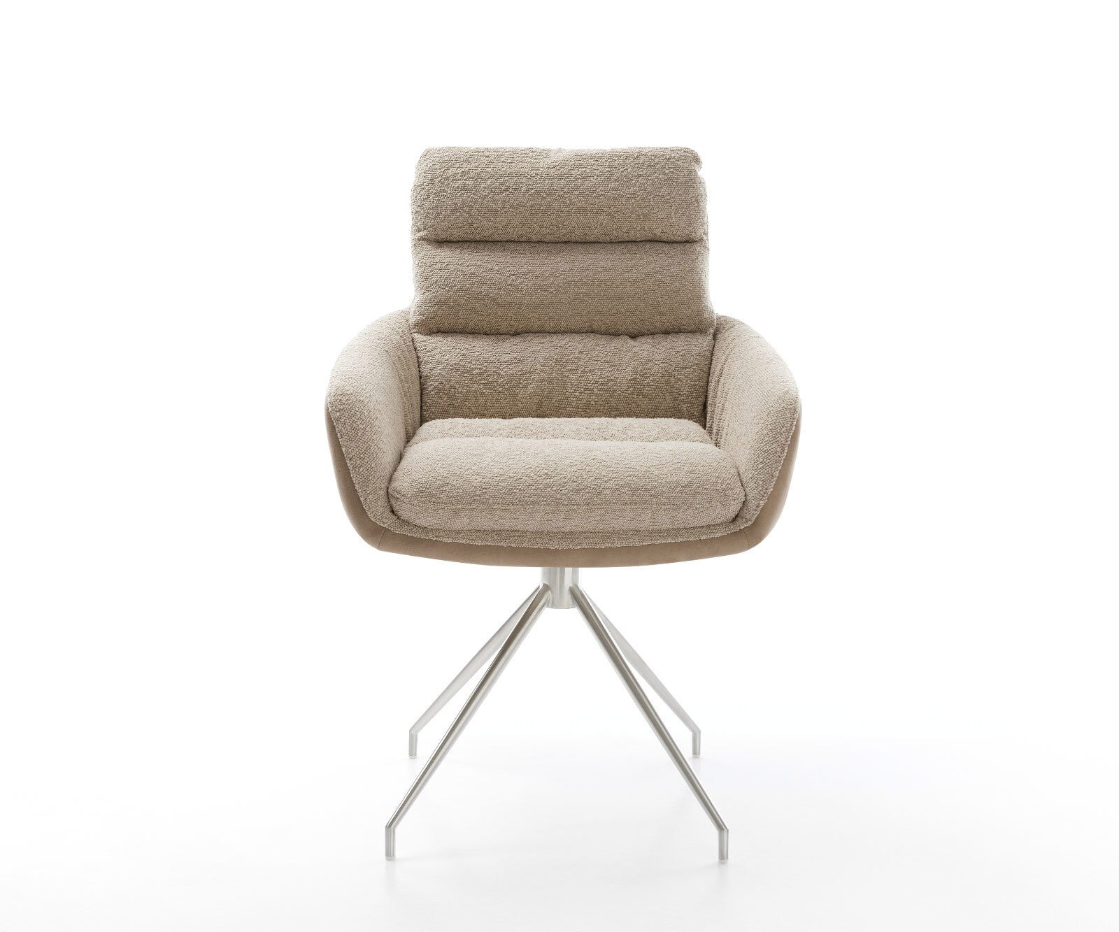 Draaistoel Abelia-Flex met armleuning materiaalmix mud kruisframe conisch roestvrij staal 180° draaibaar 1 Draaistoel Abelia-Flex met armleuning materiaalmix mud kruisframe conisch roestvrij staal 180° draaibaar 1