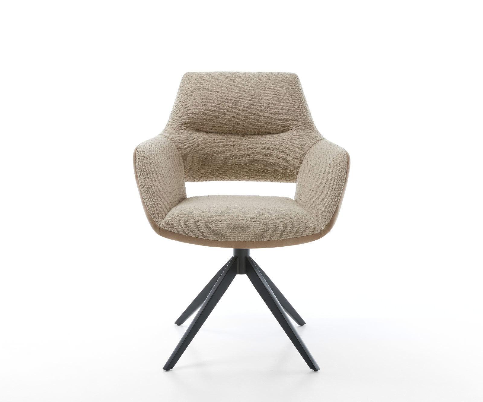 Draaistoel Yago-Flex met armleuning materiaalmix mud kruisframe breed zwart 360° draaibaar rocker-functie pocketveer kern 1 Draaistoel Yago-Flex met armleuning materiaalmix mud kruisframe breed zwart 360° draaibaar rocker-functie pocketveer kern 1