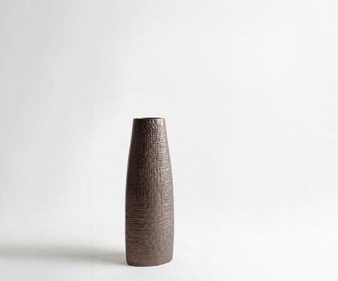 Vaas Conico B13 x D7 x H35 cm Aluminium Hämatit Gegoten