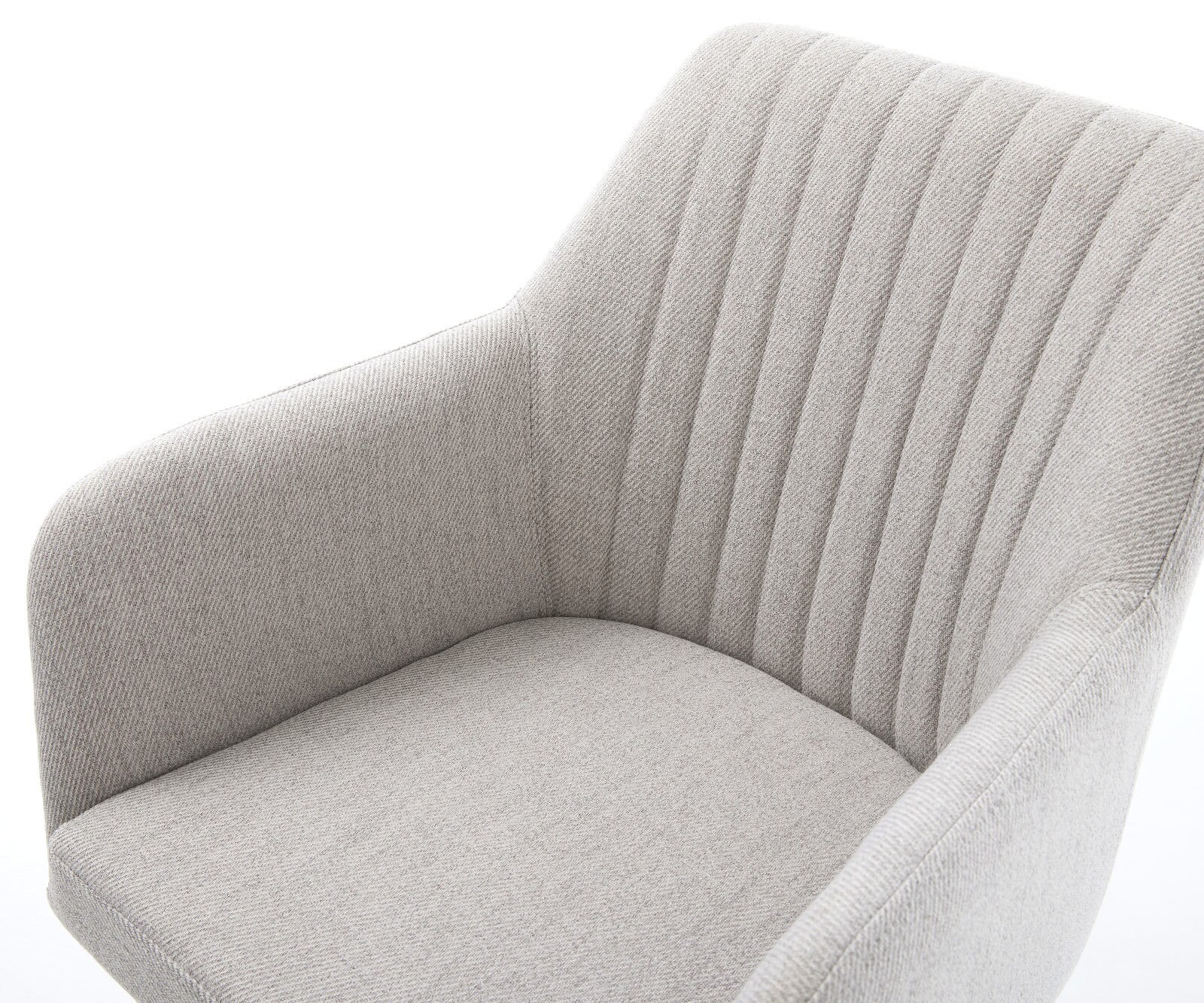 Eetkamerstoel Greg-Flex stripes lichtgrijs kruisframe conisch roestvrij staal pocketveer kern 3 Eetkamerstoel Greg-Flex stripes lichtgrijs kruisframe conisch roestvrij staal pocketveer kern 3