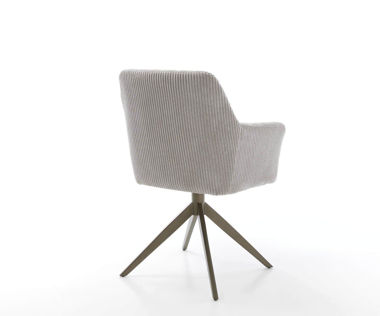 Draaistoel Xana-Flex met armleuning koord zilver grijs kruisframe breed afwerking met titanium 360° draaibaar pocketveer kern 4 Draaistoel Xana-Flex met armleuning koord zilver grijs kruisframe breed afwerking met titanium 360° draaibaar pocketveer kern 4