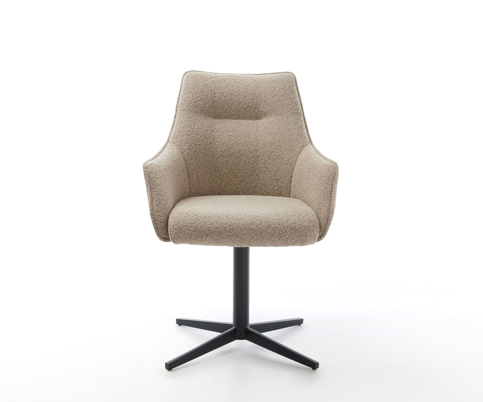 Draaistoel Alja-Flex met armleuning materiaalmix mud kruispoot zwart 360° draaibaar pocketveer kern 1 Draaistoel Alja-Flex met armleuning materiaalmix mud kruispoot zwart 360° draaibaar pocketveer kern 1