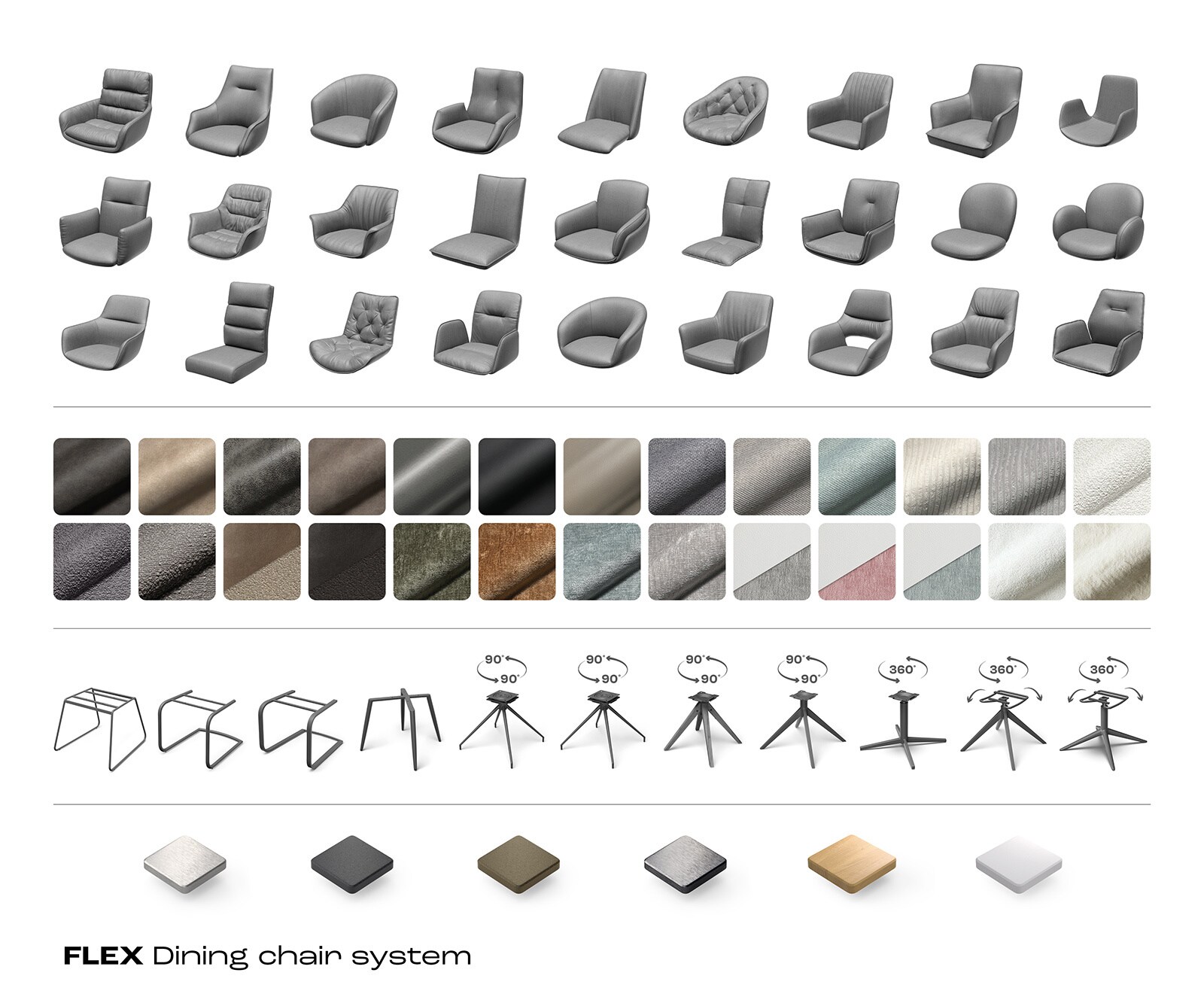 Draaistoel Abelia-Flex met armleuning microvelours beige vintage kruisframe breed grafiet 360° draaibaar rocker-functie 6