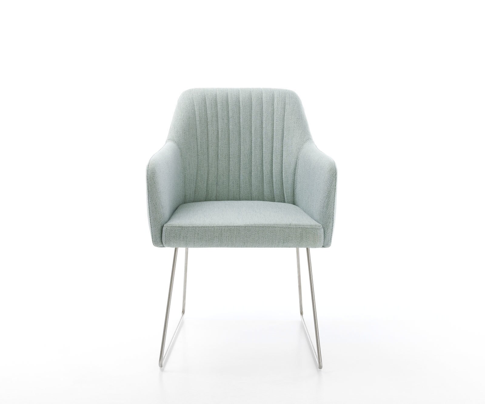 Eetkamerstoel Greg-Flex stripes mint slipframe roestvrij staal pocketveer kern 1 Eetkamerstoel Greg-Flex stripes mint slipframe roestvrij staal pocketveer kern 1