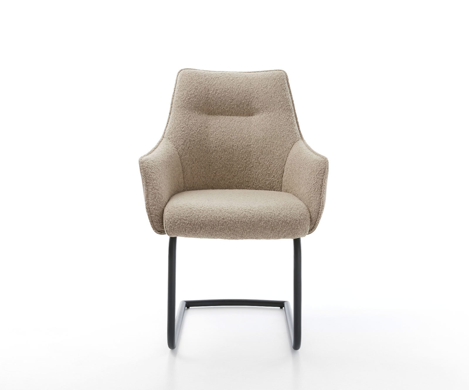 Sledemodel Alja-Flex met armleuning materiaalmix mud sledemodel rond zwart pocketveer kern 2