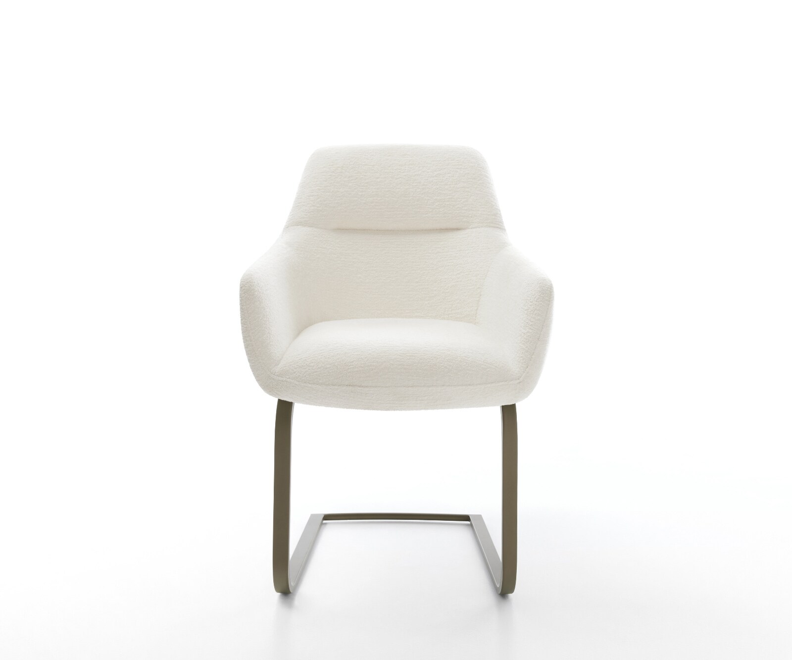 Sledemodel Pejo-Flex bouclé zacht beige sledemodel vlak afwerking met titanium pocketveer kern 2