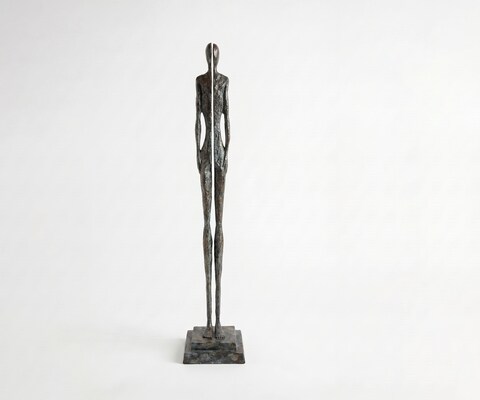 Beeldje Divora B25 x D24 x H126 cm Aluminium Umbra Antica Handgemaakt