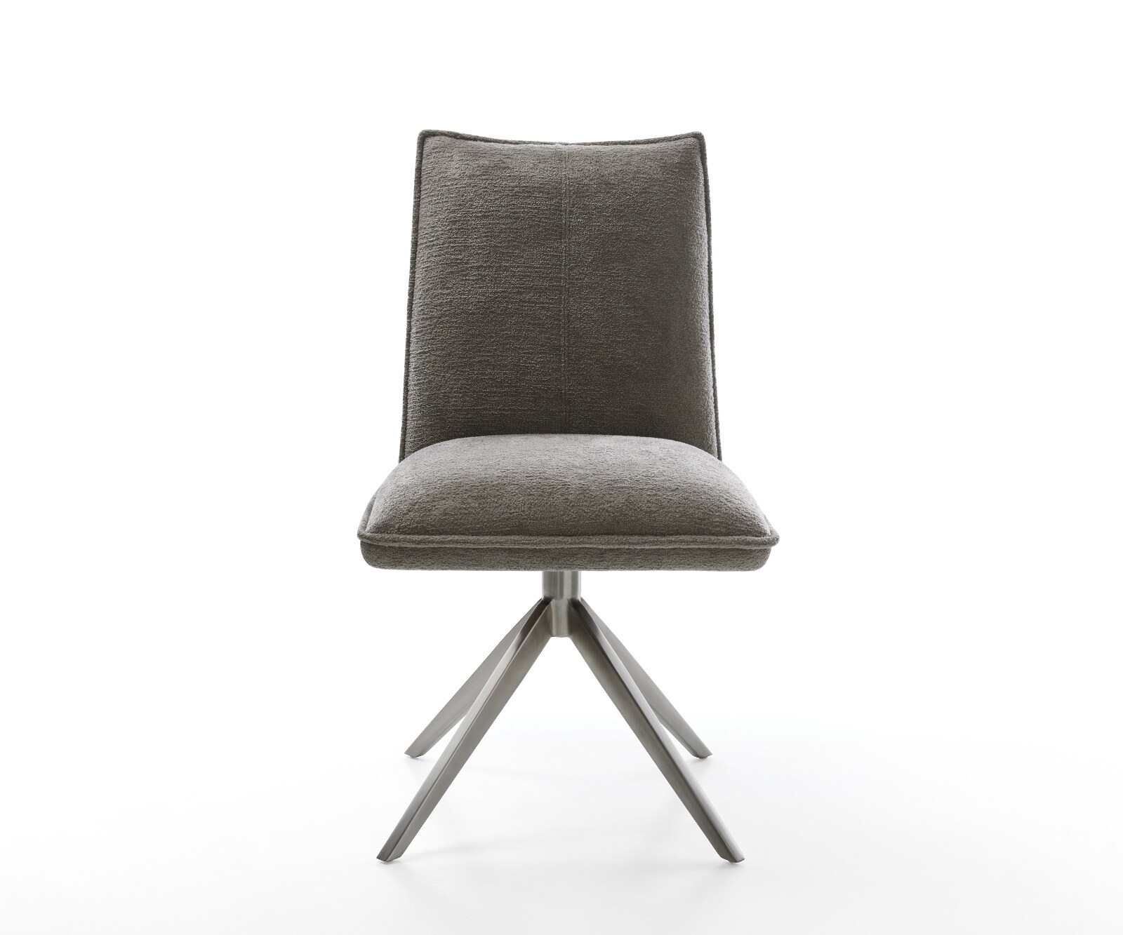 Draaistoel Lelio-Flex bouclé zacht mud kruisframe breed grafiet 360° draaibaar rocker-functie pocketveer kern 1