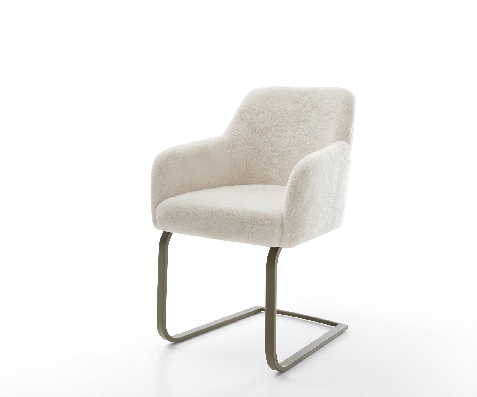 Sledemodel Greg-Flex pluchen crème-wit sledemodel vlak afwerking met titanium pocketveer kern 1