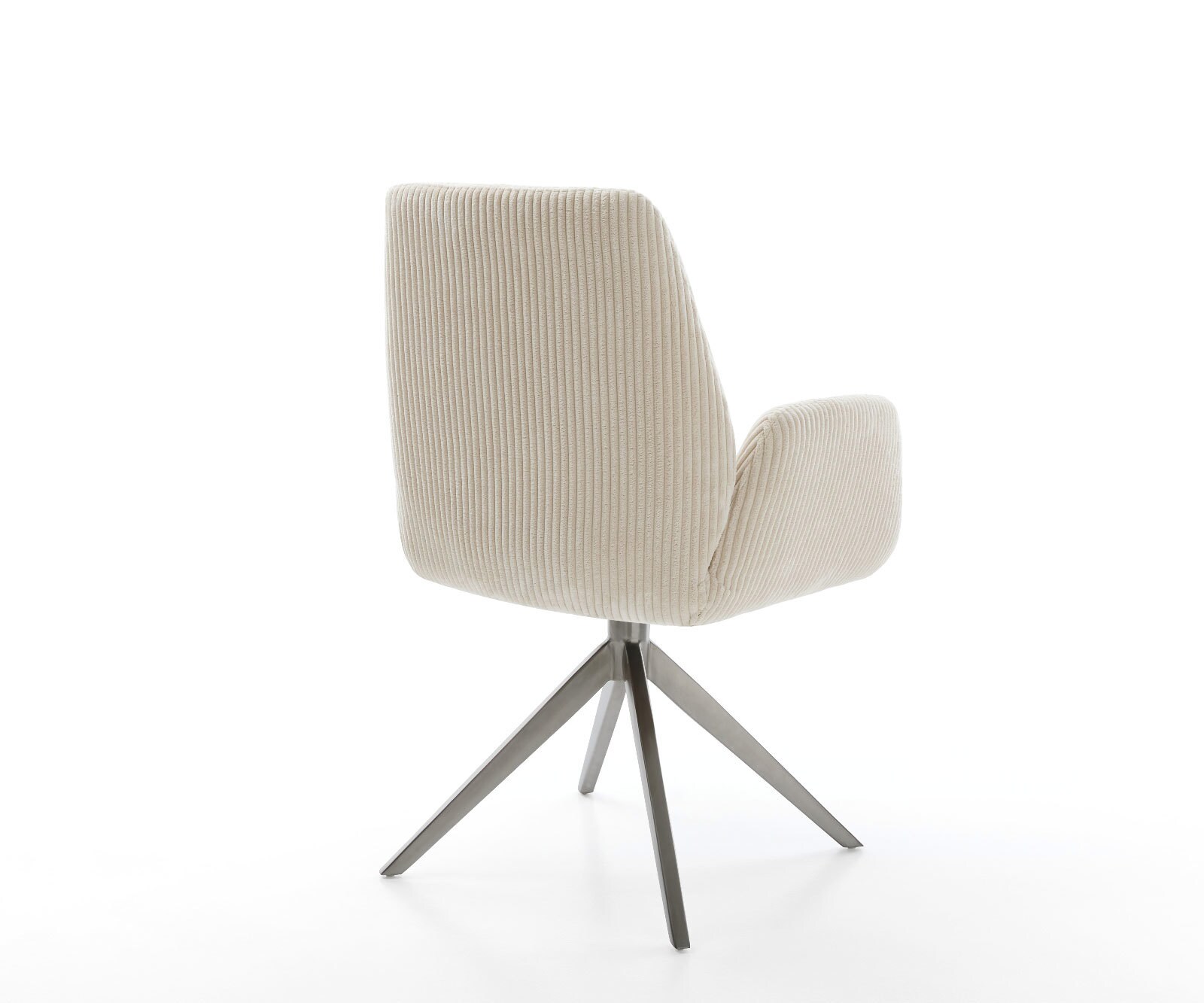 Draaistoel Zoa-Flex koord beige kruisframe breed grafiet 360° draaibaar rocker-functie pocketveer kern 5
