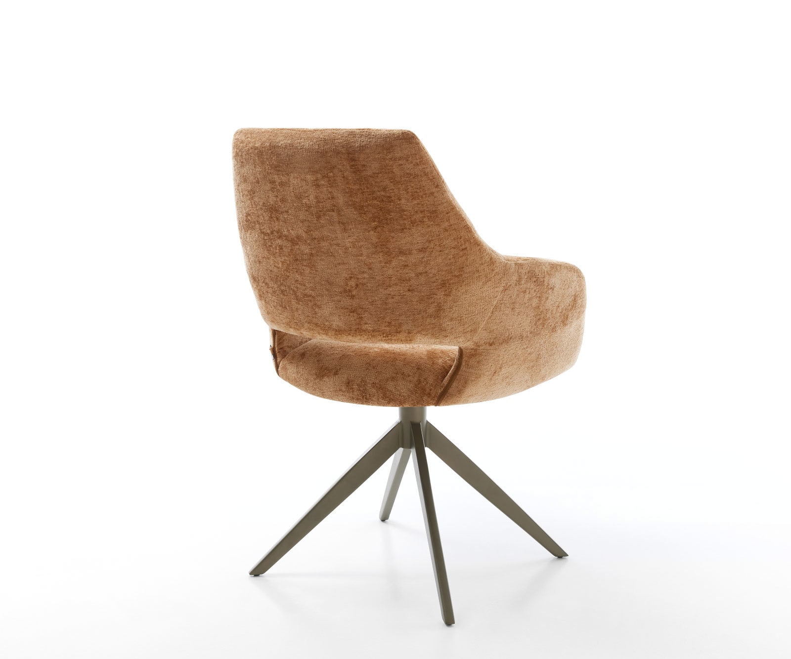 Draaistoel Yago-Flex met armleuning chenille Roest kruisframe breed afwerking met titanium 360° draaibaar rocker-functie pocketveer kern 4 Draaistoel Yago-Flex met armleuning chenille Roest kruisframe breed afwerking met titanium 360° draaibaar rocker-functie pocketveer kern 4