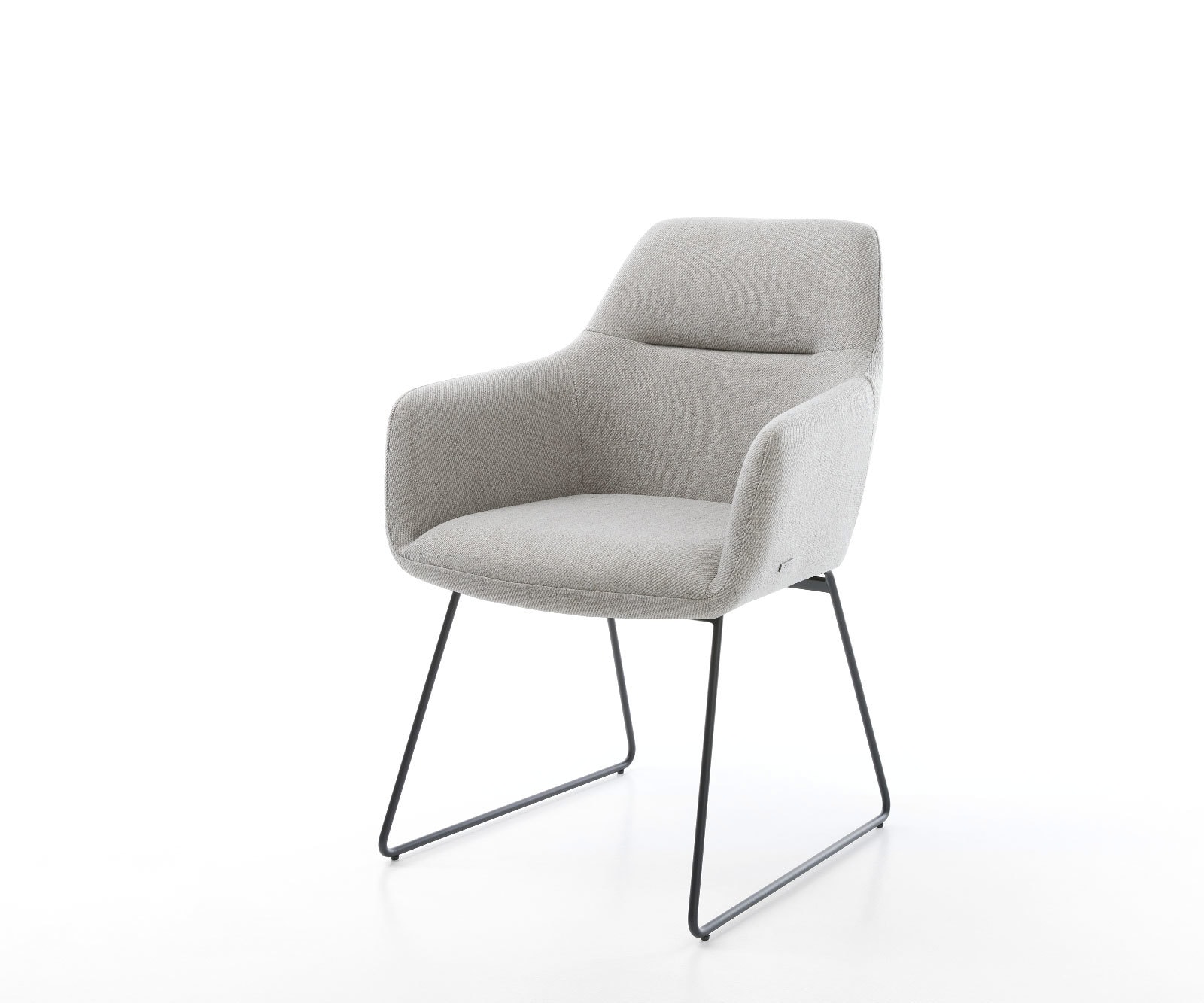 Eetkamerstoel Pejo-Flex stripes lichtgrijs slipframe zwart pocketveer kern Eetkamerstoel Pejo-Flex stripes lichtgrijs slipframe zwart pocketveer kern