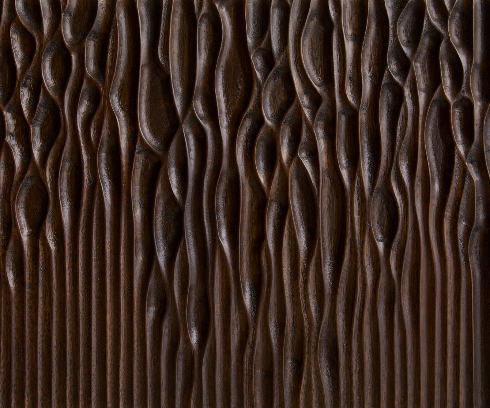 TV-meubel Follia 200 cm mango bruin 4 deurenL-poot geborsteld RVS 5