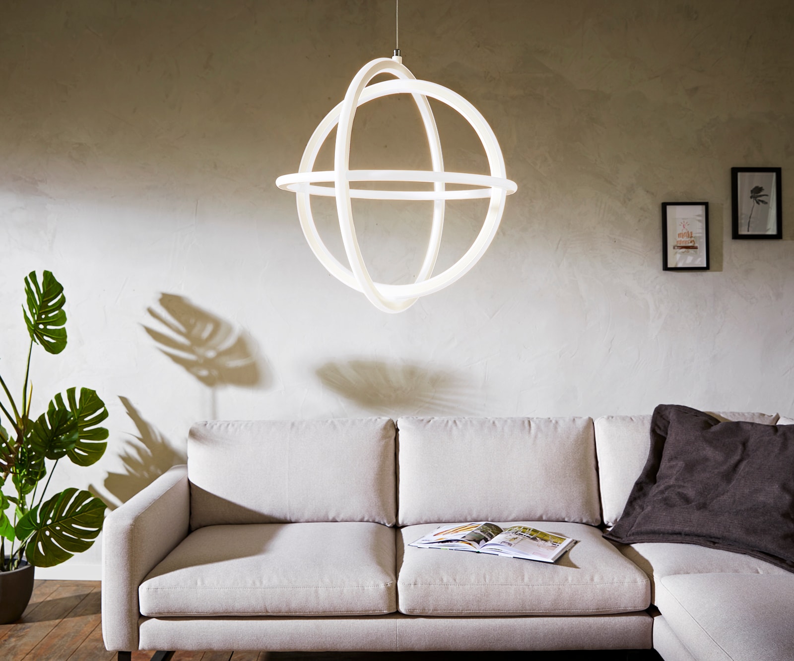 Plafondlamp Voluta wit 50x50 cm LED 46W  Plafondlamp Voluta wit 50x50 cm LED 46W