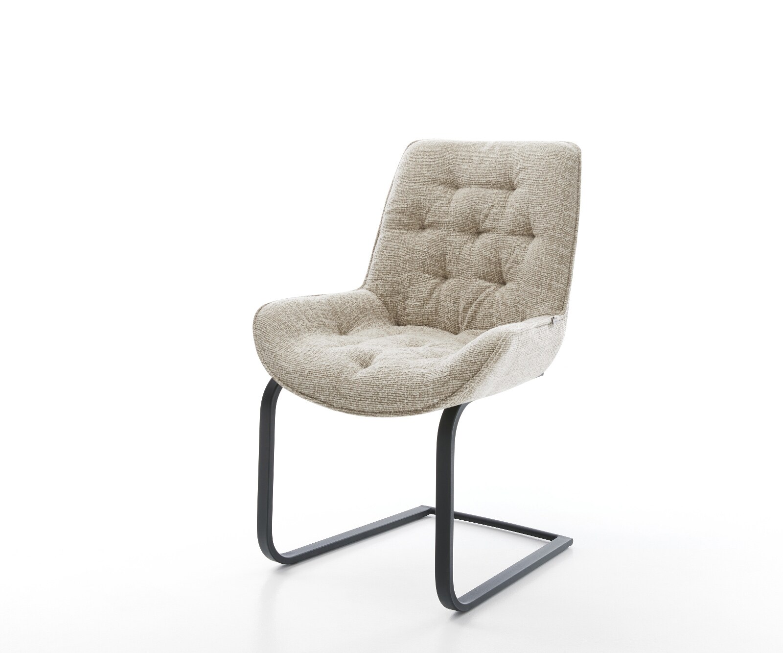 Sledemodel Taimi-Flex geweven stof beige sledemodel vlak zwart 1