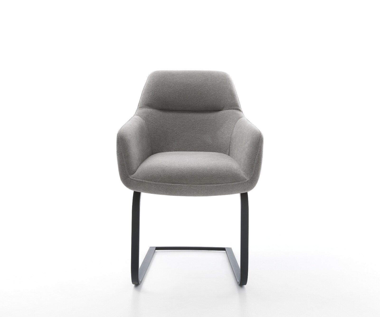 Sledemodel Pejo-Flex zachte stof met structuur grijs sledemodel vlak zwart pocketveer kern 2