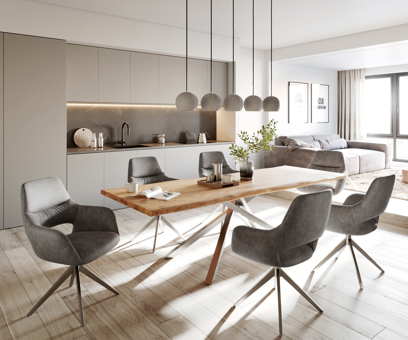 Eetkamerstoel Yago-Flex met armleuning microvelours antraciet vintage kruisframe breed roestvrij staal pocketveer kern 3 Eetkamerstoel Yago-Flex met armleuning microvelours antraciet vintage kruisframe breed roestvrij staal pocketveer kern 3