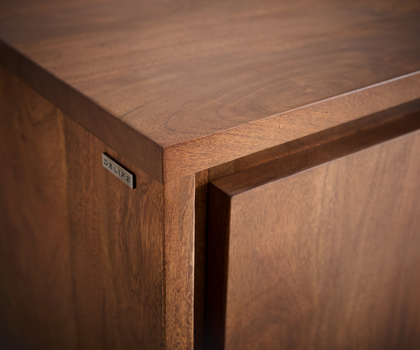 Dressoir Live-Edge 147 cm acacia bruin 3 laden 2 deuren 5