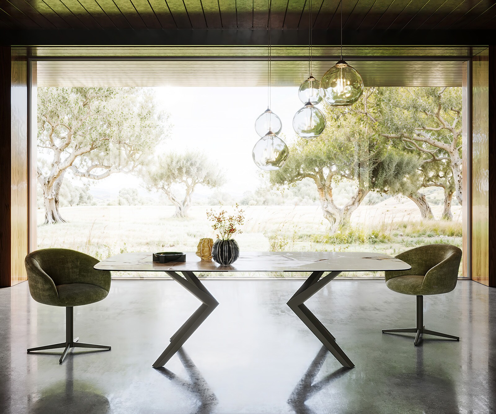 Eettafel Edge Boot 240x120 keramiek Iris FMG Patagonia Lappato Zenthara rand metaal effect afwerking titanium 3 Eettafel Edge Boot 240x120 keramiek Iris FMG Patagonia Lappato Zenthara rand metaal effect afwerking titanium 3