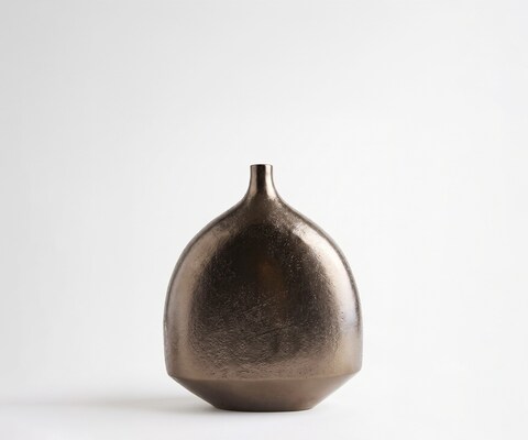 Vaas Gutta B27 x D12 x H31 cm Aluminium Mokka Bronze Gegoten