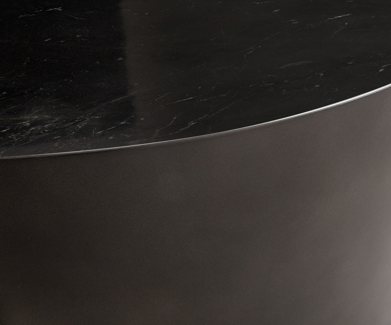 Salontafel Alerio 90x90 cm marmer zwart-zilver metaal Black Antique 3